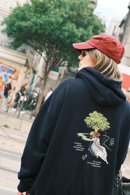White Rabbit - Lacivert Hoodie