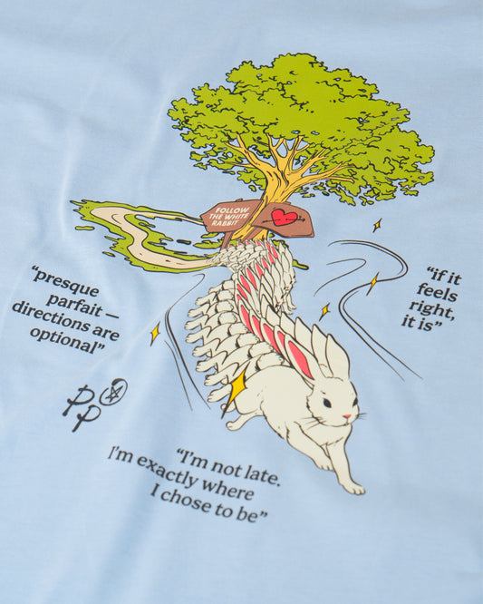 White Rabbit - Baby Blue T-Shirt