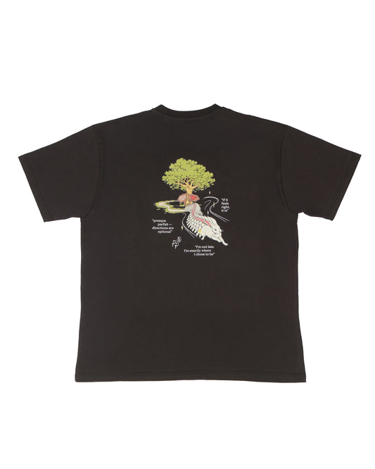 White Rabbit - Siyah T-Shirt